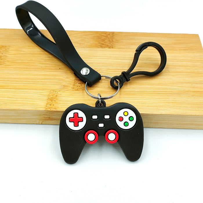 Jewelry WholesaleWholesale Mini Gamepad Keyboard PVC Metal Cartoon Keychain JDC-KC-DY013 Keychains 帝雁 %variant_option1% %variant_option2% %variant_option3%  Factory Price JoyasDeChina Joyas De China