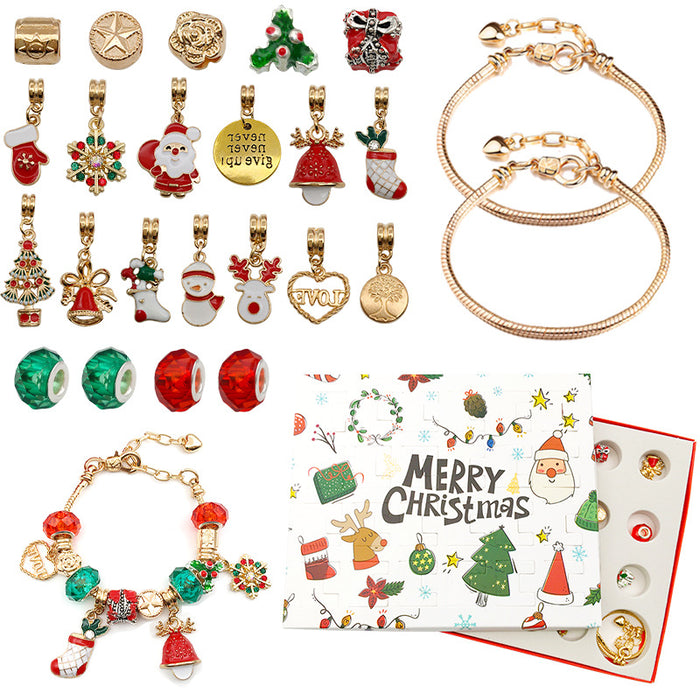 Wholesale Bracelet Alloy Enamel Christmas DIY Bracelet Set MOQ≥2sets JDC-BT-ZhongF004