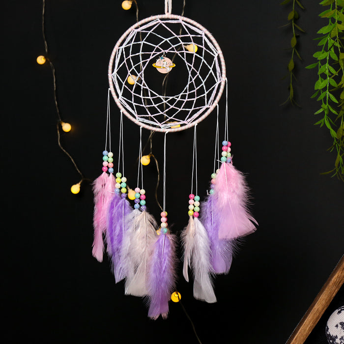 Jewelry WholesaleWholesale Feather Iron Hoop Dreamcatcher JDC-DC-LZ046 Dreamcatcher 联缀 %variant_option1% %variant_option2% %variant_option3%  Factory Price JoyasDeChina Joyas De China