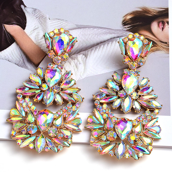 Jewelry WholesaleWholesale Color Rhinestone Crystal Irregular Earrings JDC-ES-SK098 Earrings 深刻 %variant_option1% %variant_option2% %variant_option3%  Factory Price JoyasDeChina Joyas De China