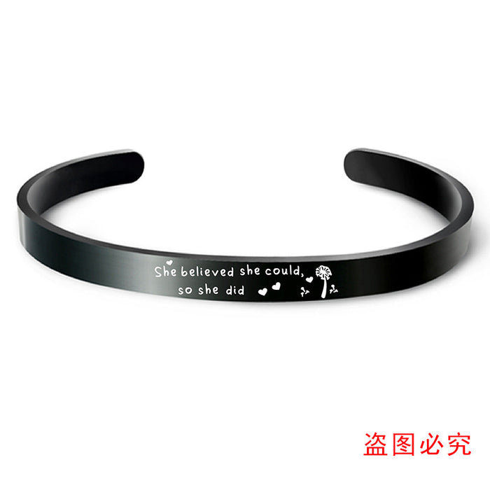 Jewelry WholesaleWholesale Black Stainless Steel Graduation Season Bracelet JDC-BT-GangGu004 Bracelet 钢古 %variant_option1% %variant_option2% %variant_option3%  Factory Price JoyasDeChina Joyas De China