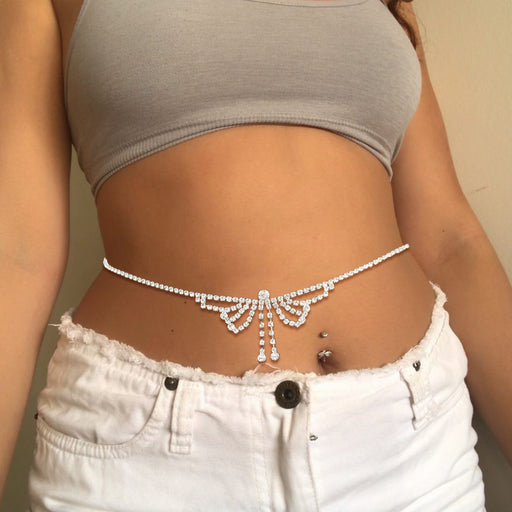 Jewelry WholesaleWholesale Rhinestone Butterfly Waist Chain JDC-BJ-JLiang005 Body Jewelry 金良 %variant_option1% %variant_option2% %variant_option3%  Factory Price JoyasDeChina Joyas De China