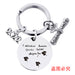 Jewelry WholesaleWholesale Stainless Steel Round Graduation Season Gift Metal Keychain JDC-KC-GangGu001 Keychains 钢古 %variant_option1% %variant_option2% %variant_option3%  Factory Price JoyasDeChina Joyas De China