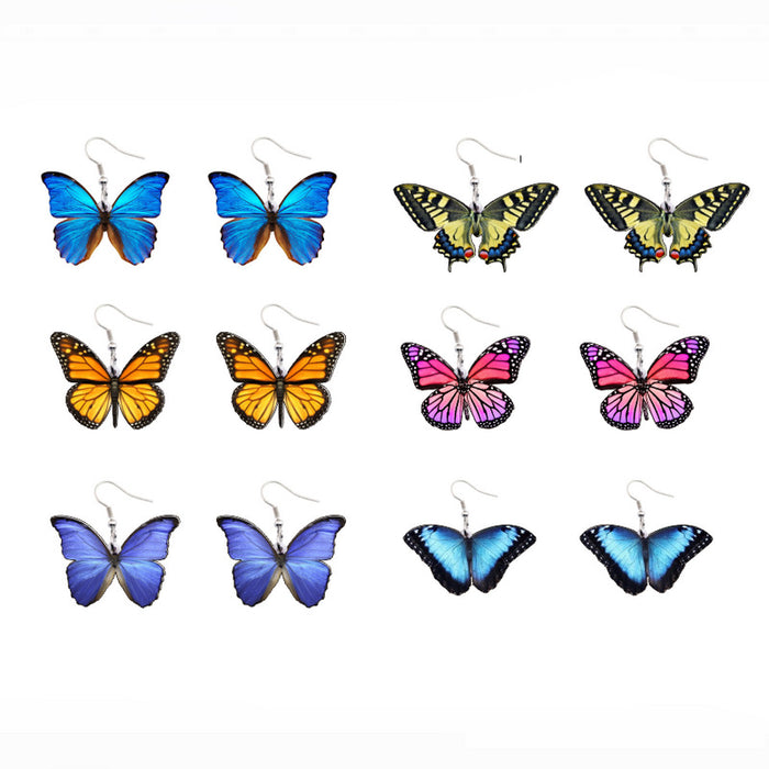 Jewelry WholesaleWholesale acrylic Butterfly Earrings JDC-ES-XUEP022 Earrings 雪帕 %variant_option1% %variant_option2% %variant_option3%  Factory Price JoyasDeChina Joyas De China