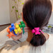 Jewelry WholesaleWholesale fluorescent color bear hair rope JDC-HS-GSFS012 Hair Scrunchies 夙尚 %variant_option1% %variant_option2% %variant_option3%  Factory Price JoyasDeChina Joyas De China