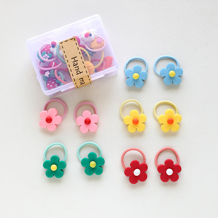 Jewelry WholesaleWholesale PVC Box Set Resin Cartoon Kids Hair Rope MOQ≥5 JDC-HS-Shij002 Hair Scrunchies 世景 %variant_option1% %variant_option2% %variant_option3%  Factory Price JoyasDeChina Joyas De China