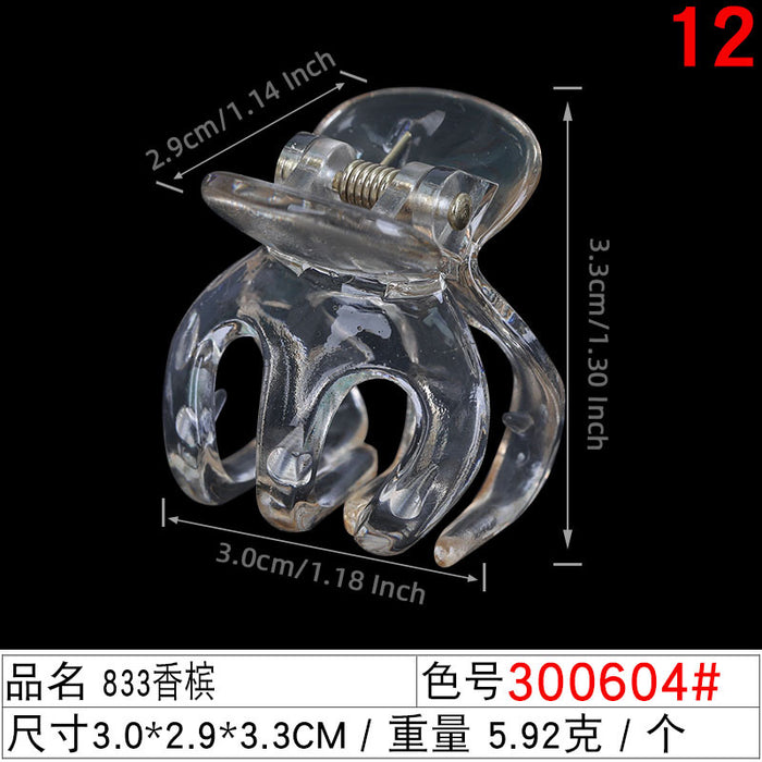 Wholesale 3cm Frosted Color Octopus Clip JDC-HC-Liuyi002