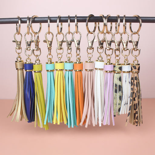 Jewelry WholesaleWholesale PU leather tassel Lanyard KeychainJDC-KC-ZhiS002 Keychains 智尚 %variant_option1% %variant_option2% %variant_option3%  Factory Price JoyasDeChina Joyas De China