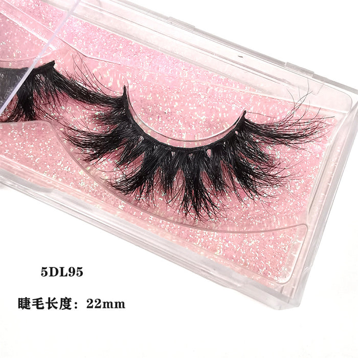 Wholesale Mink Hair False Eyelashes Thick Cross Eyelashes MOQ≥3 JDC-EY-XLin004