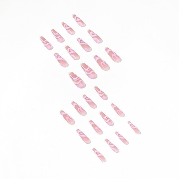 Jewelry WholesaleWholesale Rose Colorblock Line Nail Stickers 24 Pieces/Box JDC-NS-LFan006 Nail Stickers 乐畈 %variant_option1% %variant_option2% %variant_option3%  Factory Price JoyasDeChina Joyas De China