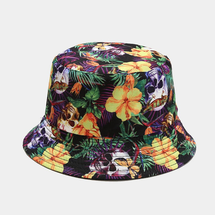 Wholesale ethnic style pattern double-sided sun hat MOQ≥2 JDC-FH-LvYi019