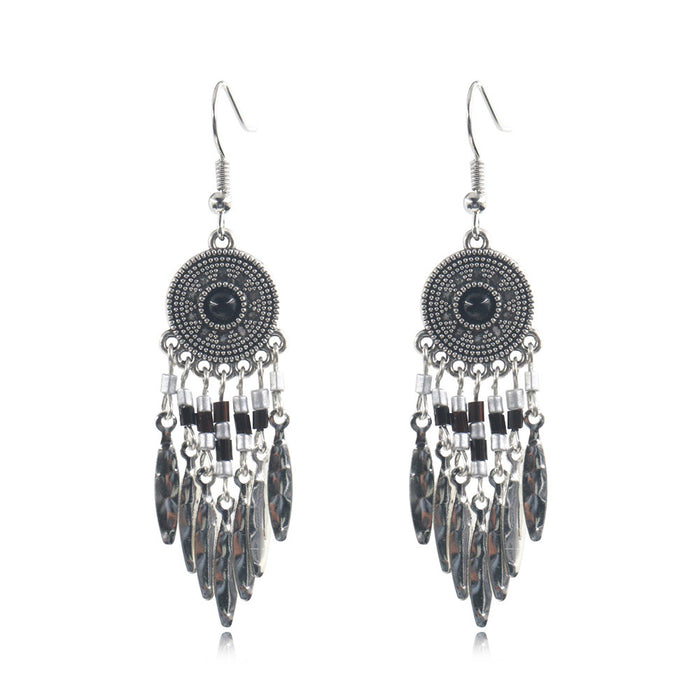 Wholesale Earrings Alloy Bohemian Long Shop Montnets Earrings JDC-ES-Yuhong001