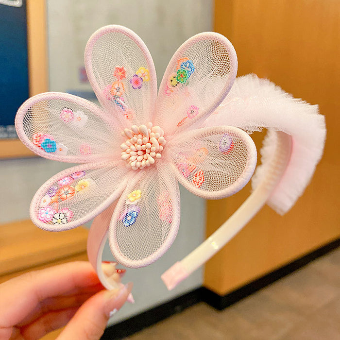 Jewelry WholesaleWholesale Children's Mesh Rabbit Ear Headbands JDC-HD-DingS001 Headband 鼎硕 %variant_option1% %variant_option2% %variant_option3%  Factory Price JoyasDeChina Joyas De China