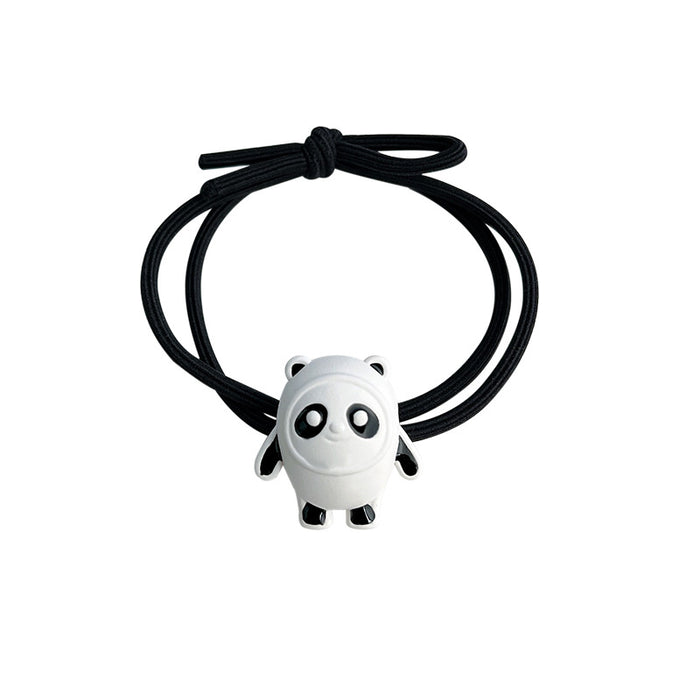 Wholesale panda rubber band girls high ponytail elastic hair rope children's hair accessories JDC-HS-MiY004