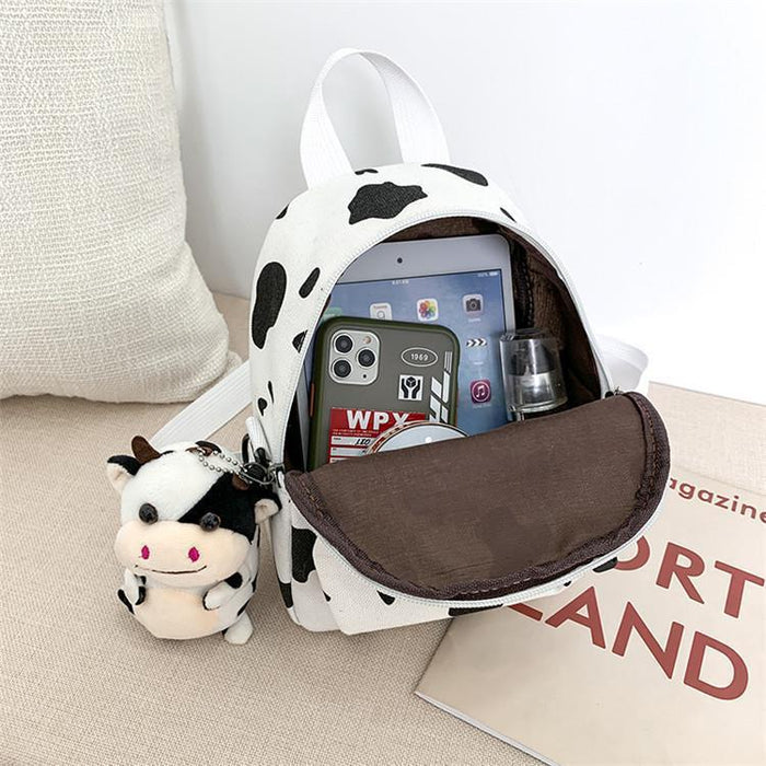 Wholesale Backpack Canvas Cute Cow Pattern JDC-BP-Lufan001