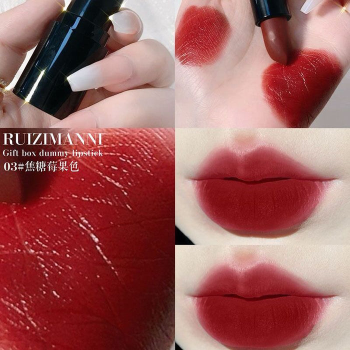 Jewelry WholesaleWholesale small pepper chocolate velvet caramel color matte matte lipstick JDC-MK-Minf004 lipstick 闵妃 %variant_option1% %variant_option2% %variant_option3%  Factory Price JoyasDeChina Joyas De China