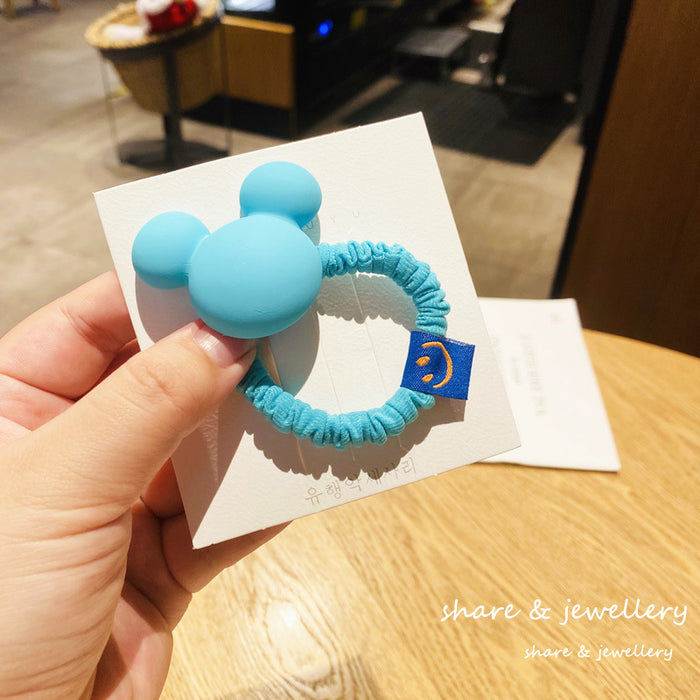 Jewelry WholesaleWholesale candy color smiley face fold leather band (F) JDC-HS-QianY002 Hair Scrunchies 茜月 %variant_option1% %variant_option2% %variant_option3%  Factory Price JoyasDeChina Joyas De China