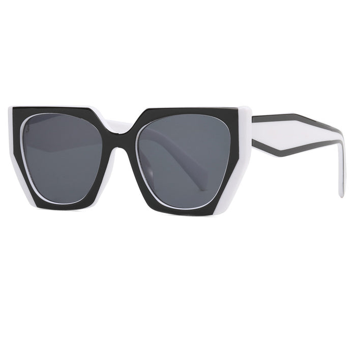 Wholesale Sunglasses AC Colorblock Rough Frame Square JDC-SG-ZheT012