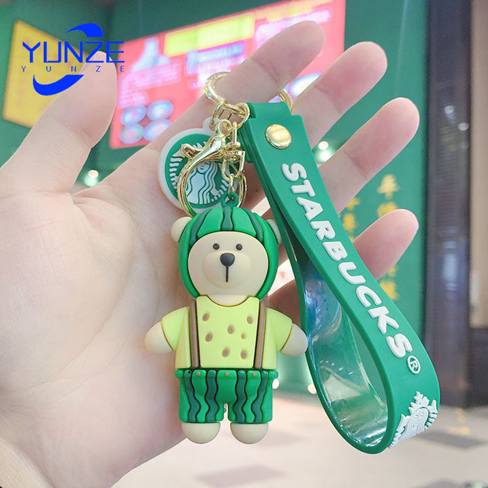 Wholesale Cartoon PVC Cute Bear Keychain (F) JDC-KC-YunZ001