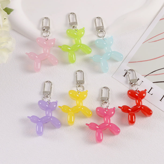 Wholesale Keychains Acrylic Cute Jelly Balloon Dog JDC-KC-YChen009