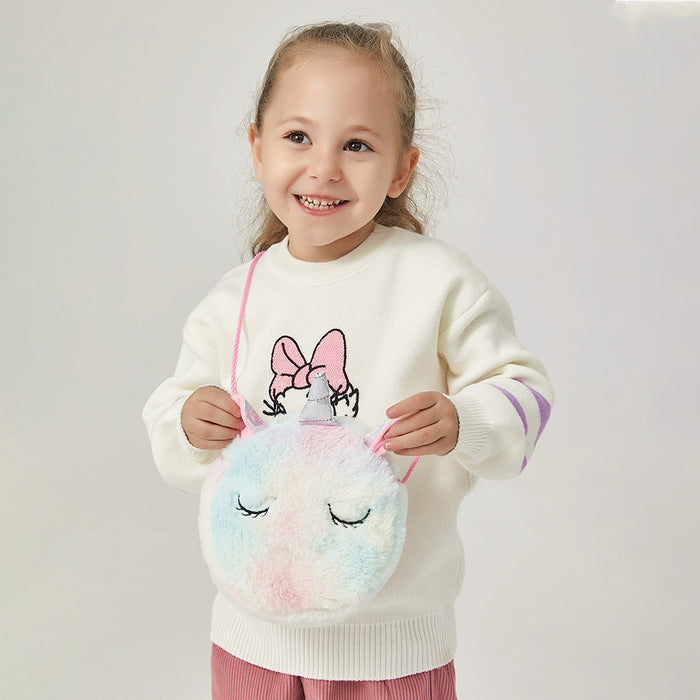 Wholesale Kids Cartoon Plush Messenger Bag MOQ≥3 JDC-SD-SMS001