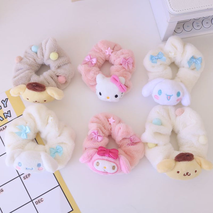 Wholesale Hair Scrunchies Plush Cute Cartoon MOQ≥2 JDC-HS-CRQT001