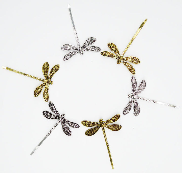 Wholesale Dragonfly Zinc Alloy Hair Clips MOQ≥2 JDC-HC-YiS001