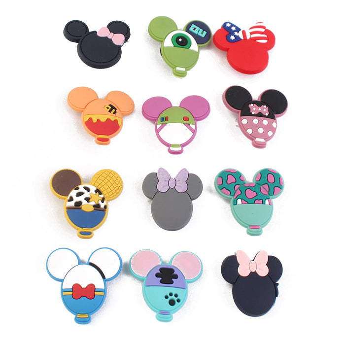 Wholesale Croc Charms Random Cartoon Cute PVC DIY Accessories MOQ≥2 JDC-CCS-MLai005