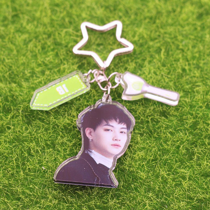 Wholesale star cartoon acrylic keychain MOQ≥2 JDC-KC-SBo001