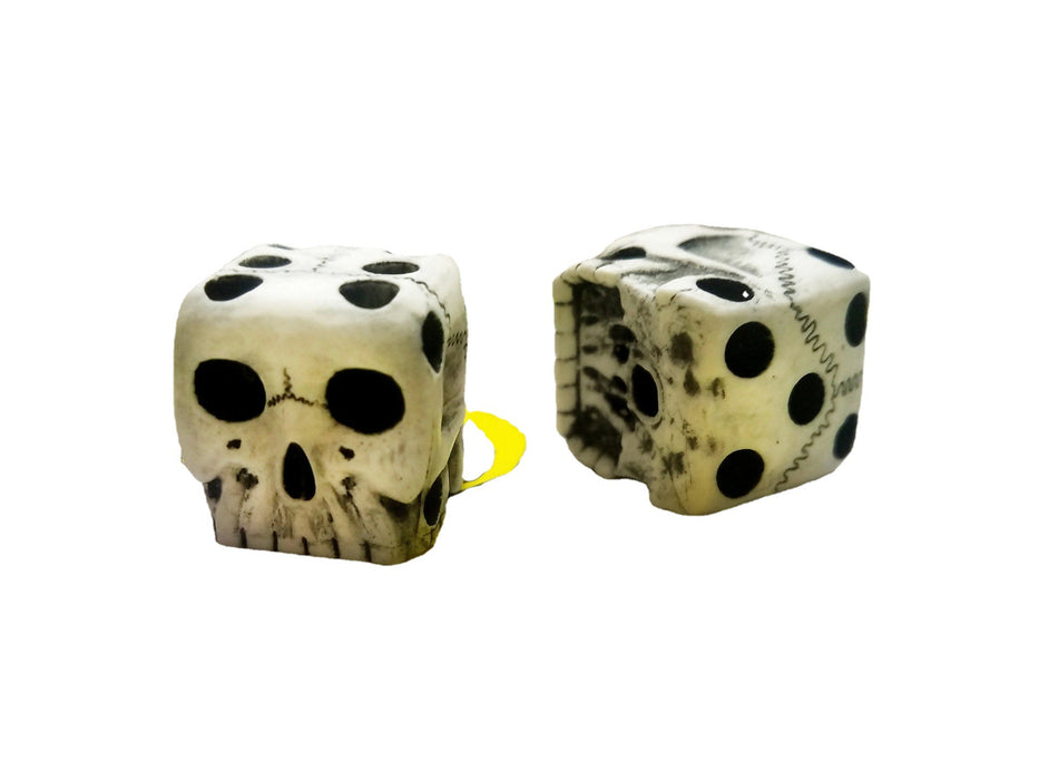 Wholesale Ornament Halloween White Skull Dice Toys MOQ≥2 JDC-OS-HongYu002