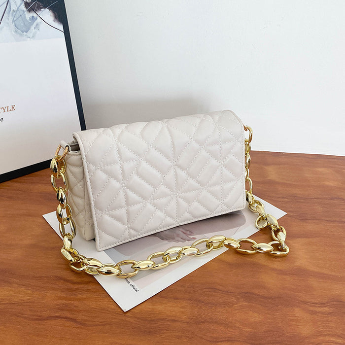 Jewelry WholesaleWholesale contrast thick chain single shoulder armpit small square bag JDC-SD-Ruic003 Shoulder Bags 芮成 %variant_option1% %variant_option2% %variant_option3%  Factory Price JoyasDeChina Joyas De China