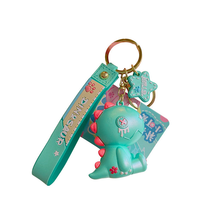 Wholesale Keychains For Backpacks cute dinosaur key chain pendant car key pendant cartoon doll MOQ≥2 JDC-KC-YDao025