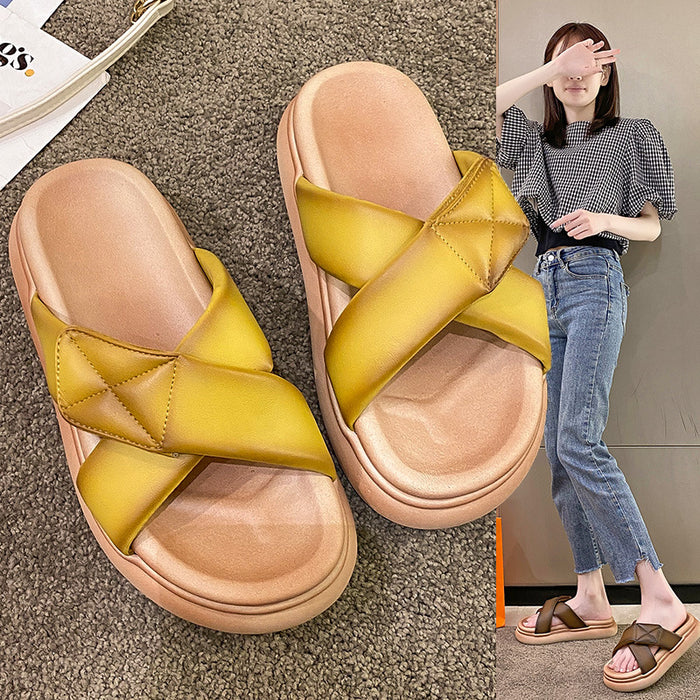 Jewelry WholesaleWholesale Summer Slippers PU Velcro Beach Sandals JDC-SP-Ruihan002 Slippers 蕊菡 %variant_option1% %variant_option2% %variant_option3%  Factory Price JoyasDeChina Joyas De China