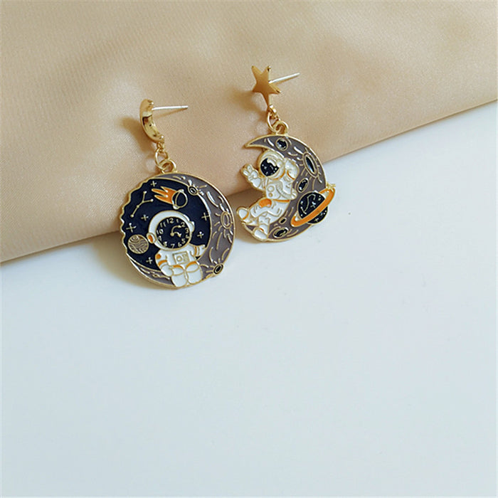 Wholesale Earrings Alloy Astronaut Spaceman JDC-ES-AiMei028