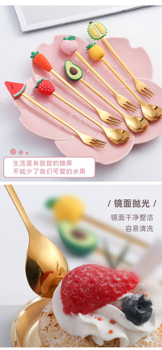 Wholesale Spoon Stainless Steel Cute Cat Panda Cartoon Char Siew MOQ≥2 JDC-SN-BiS003