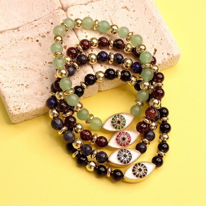 Wholesale Bracelet Copper Devil's Eye Black Onyx Stone JDC-BT-TianY007