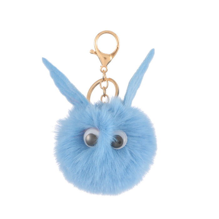 Wholesale Keychain Plush Cloth Cute Cartoon Cat Hair Ball Pendant MOQ≥2 JDC-KC-PRY020