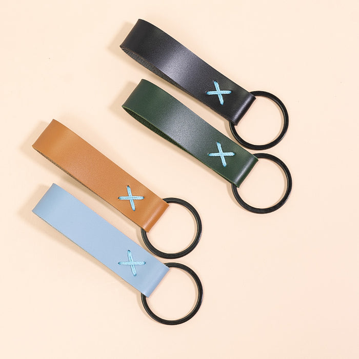 Wholesale Keychains PU Leather Business Lanyard MOQ≥2 JDC-KC-YouPeng003