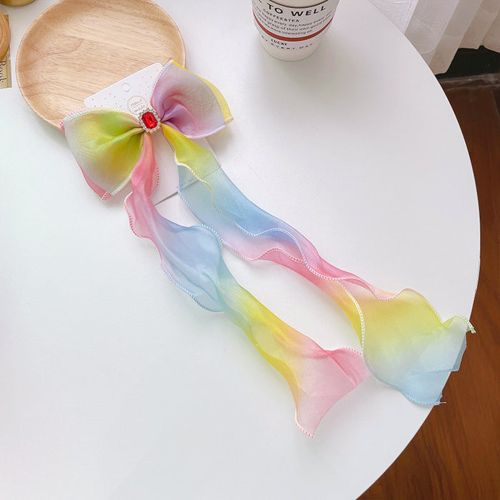 Wholesale hairpin cloth princess crown child bow JDC-HC-WangFeng006