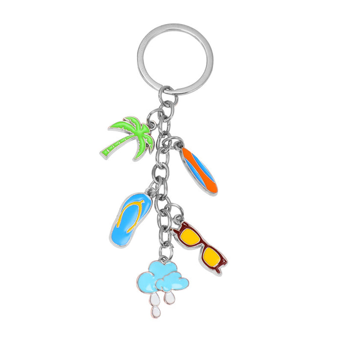 Wholesale Beach Ocean Series Zinc Alloy Key Chain JDC-KC-DeH001