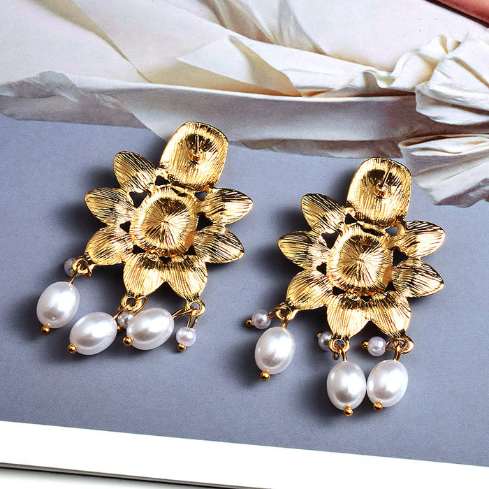 Jewelry WholesaleWholesale Color Rhinestone Pearl Crystal Earrings JDC-ES-SK101 Earrings 深刻 %variant_option1% %variant_option2% %variant_option3%  Factory Price JoyasDeChina Joyas De China