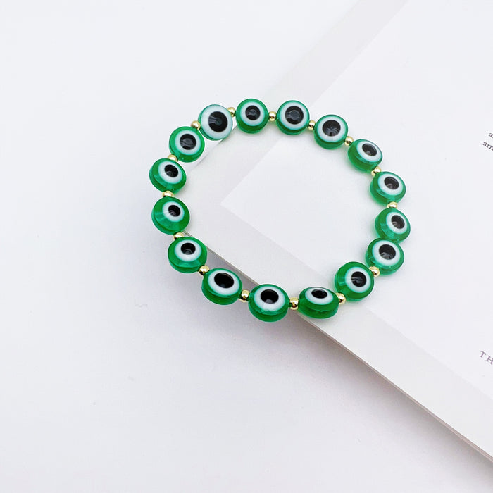 Wholesale Blue Eyes Devil's Eye Bracelet Loose Beads Eyes MOQ≥2 JDC-BT- QingH007