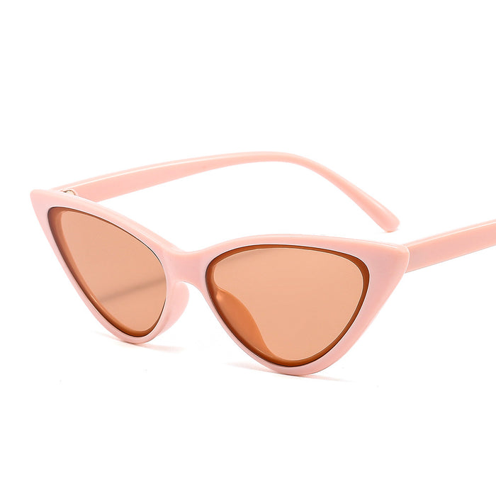 Wholesale Sunglasses PC Retro Small Frame Triangle Cat Eye JDC-SG-OuT032