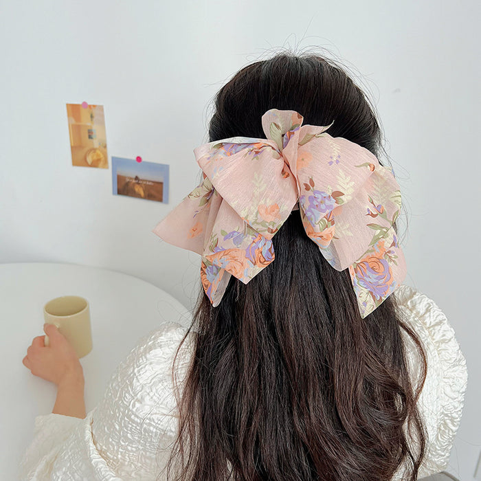 Wholesale Fabric Oversized Bow Hair Clip MOQ≥2 JDC-HC-MIs002