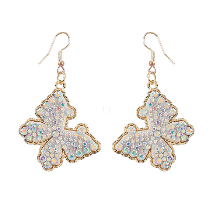 Jewelry WholesaleWholesale butterfly fancy color diamond insect alloy earrings JDC-ES-JL952 Earrings 氿乐 %variant_option1% %variant_option2% %variant_option3%  Factory Price JoyasDeChina Joyas De China