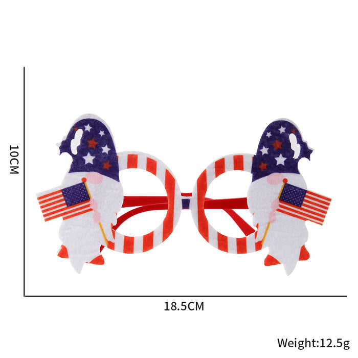 Wholesale 4th of July Independence Day Glasses American National Day Party Flag Glasses Frames JDC-SG-BaoF001