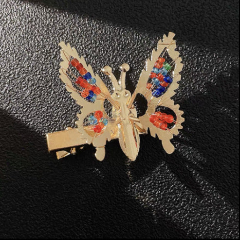 Jewelry WholesaleWholesale moving butterfly tassel hair clip JDC-HC-Muran001 Hair Clips 慕苒 %variant_option1% %variant_option2% %variant_option3%  Factory Price JoyasDeChina Joyas De China