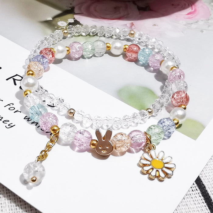 Wholesale summer fresh glass popping crystal bracelet JDC-BT-LiM010