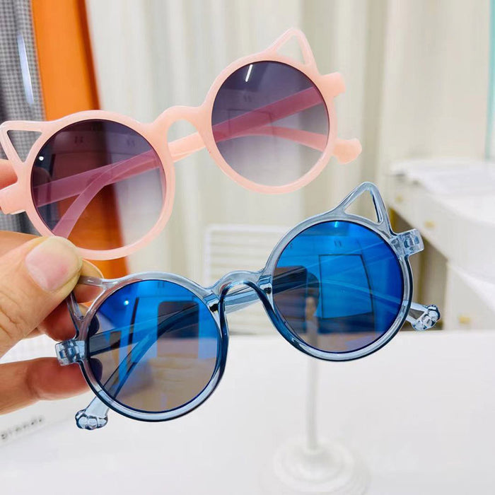 Wholesale Round Frame UV Protection Colorful Jelly Frame Sunshade Sunglasses MOQ≥2 JDC-SG-ShuaiR003