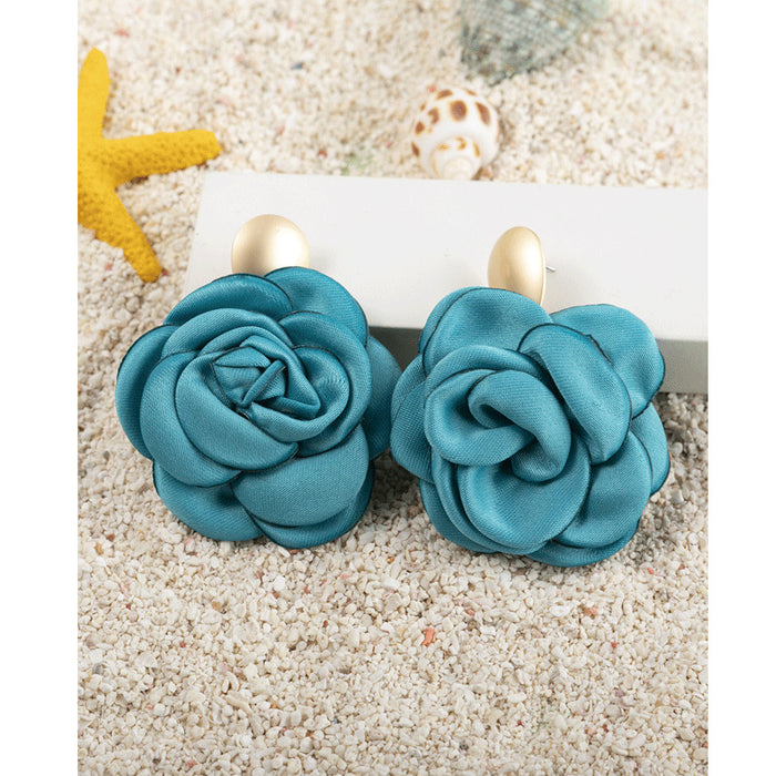 Wholesale design rose exaggerated high quality earrings  MOQ≥3 JDC-ES-XLH002